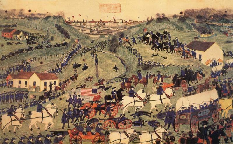 unknow artist Grant-s First Attack at Vicksburg oil painting image